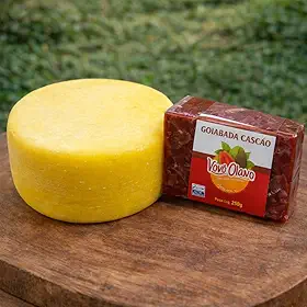 Kit Queijo Meia Cura Artesanal 700g + Goiabada Cascão 250g Vovô Olavo – Combo Caseiro, Sabor da Roça, Sem Conservantes, Ideal para Romeu e Julieta, Café da Manhã ou Presente