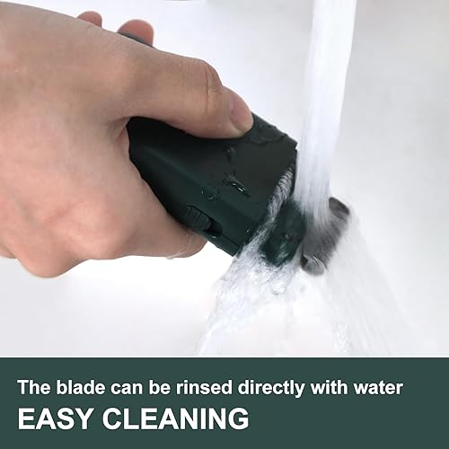 Miniatura 4 de Maquinilla de afeitar eléctrica para hombres, mini afeitadoras eléctricas de aluminio con recortador de barba, afeitadora inalámbrica en seco y