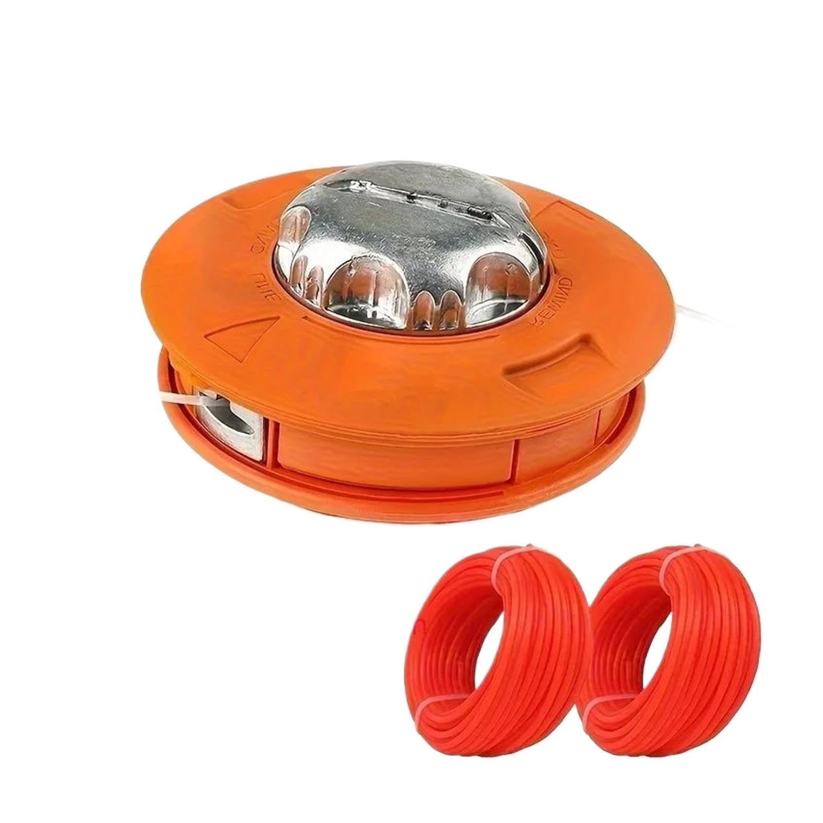 M10 Aluminum Nylon Brush Mower Bump Spool Grass Trimmer 2 Lines Cutter Head Thread Line String Saw Strimmer Garden(1ser)
