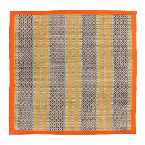 Image of CRAFT OF INDIA Handmade Korai Pai Kusha Grass Pooja Aasan Sitting Floor Mats (1.5X1.5 ft (4pcs Combo)