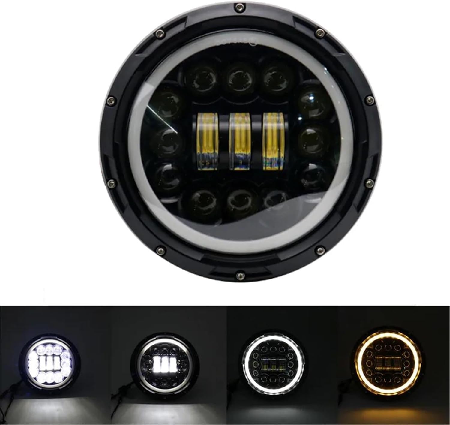 Amazon.co.jp: JJKSKV バイクヘッドライト に適合する Jeep CJ-7 1976