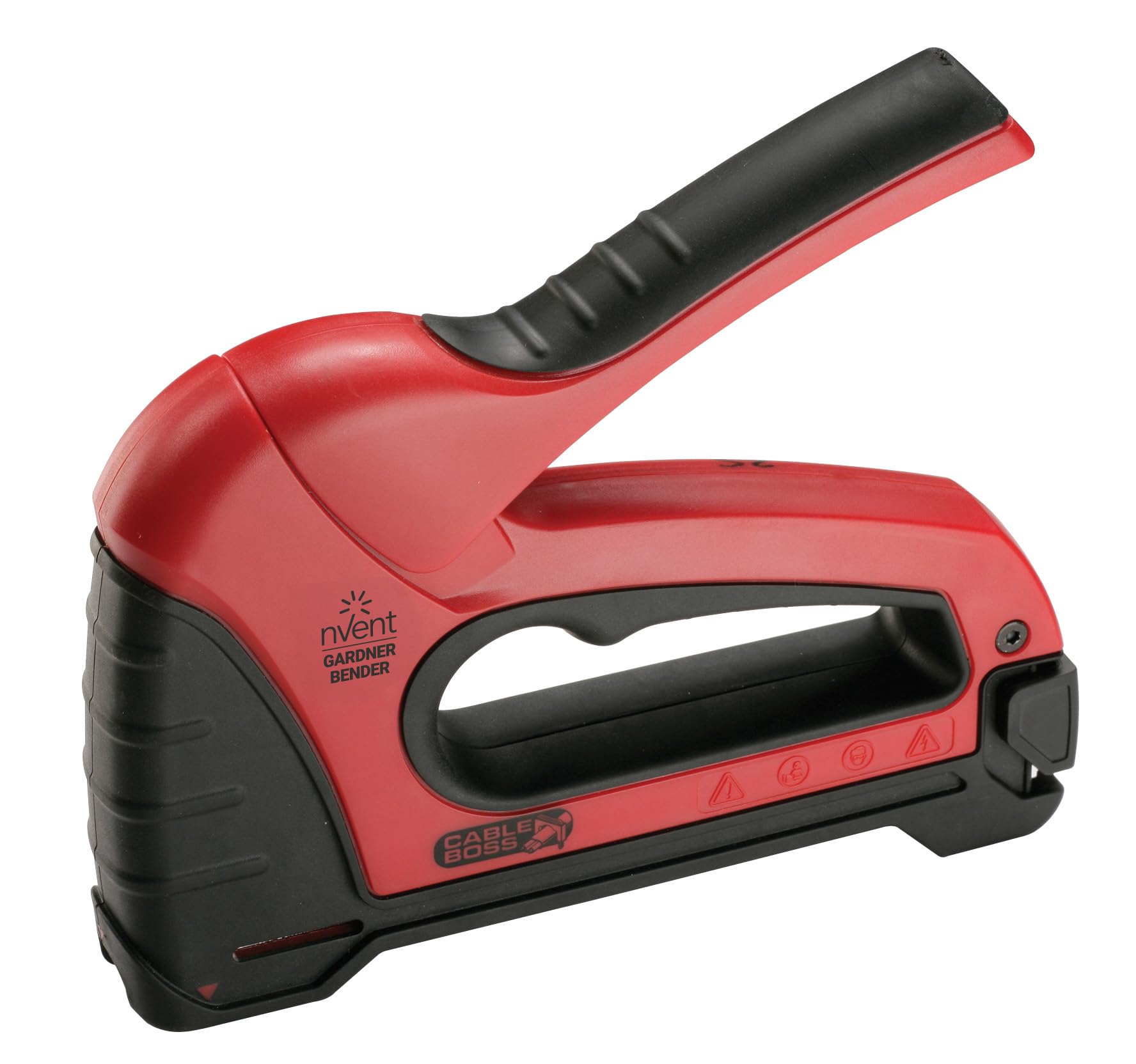 Gardner Bender MSG-501 Pistolet agrafeur de câble robuste de qualité professionnelle, sécurise les câbles coaxiaux (NM) et basse tension, rouge