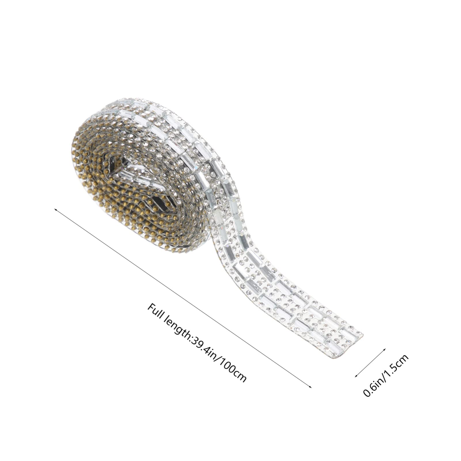 ACiyD Selbstklebendes Strassband Bling Diamond Ribbon Crystal Trim Roll Gem Sticker für DIY Art Crafts Auto Phone Wedding Dress Decoration