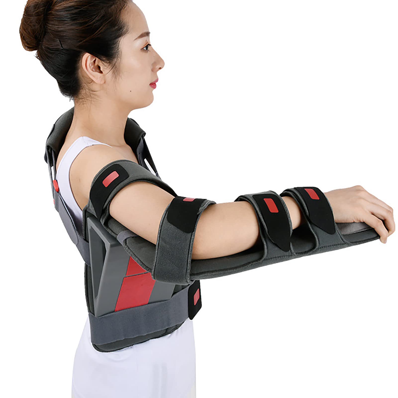 Órtesis de abducción de Hombro para Adultos, Soporte de fijación de Fractura humeral Ajustable, Soporte Fijo de abducción de Hombro, para Fractura de Brazo Roto, dislocación humeral de Hombro