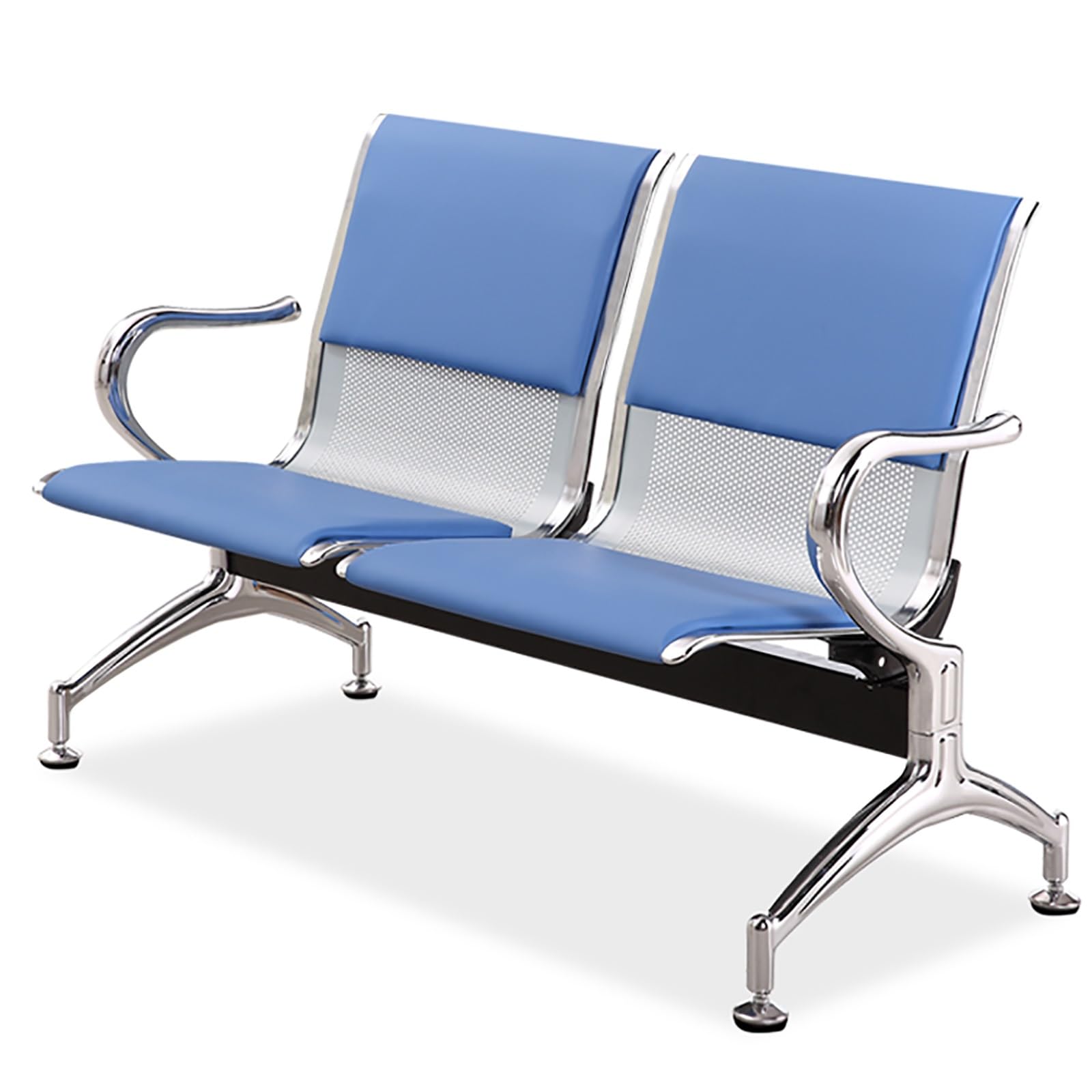ASerZenith Reception Chairs With Armrests And Backrest For Conference Rooms, Offices, And Waiting Areas - Stylish Seating Solution,Bleu-Taille Unique