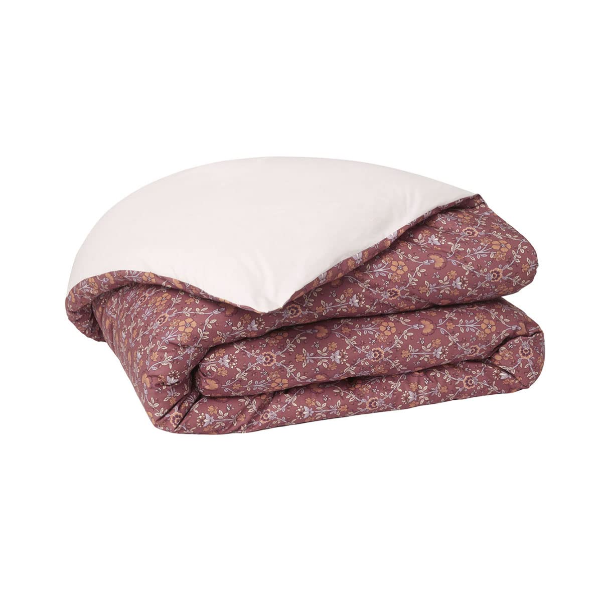 Essix Printed Virginia Duvet Cover 140 x 200 cm, Purple - Image 2