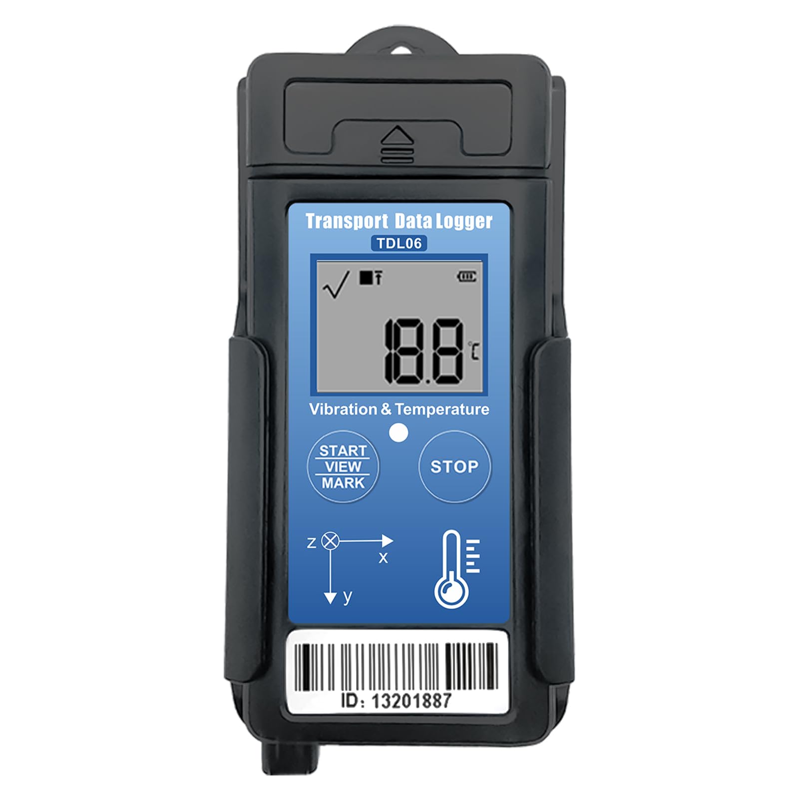 Tzone Vibration Data Logger 3-Axis Shock Datalogger Temperature ...