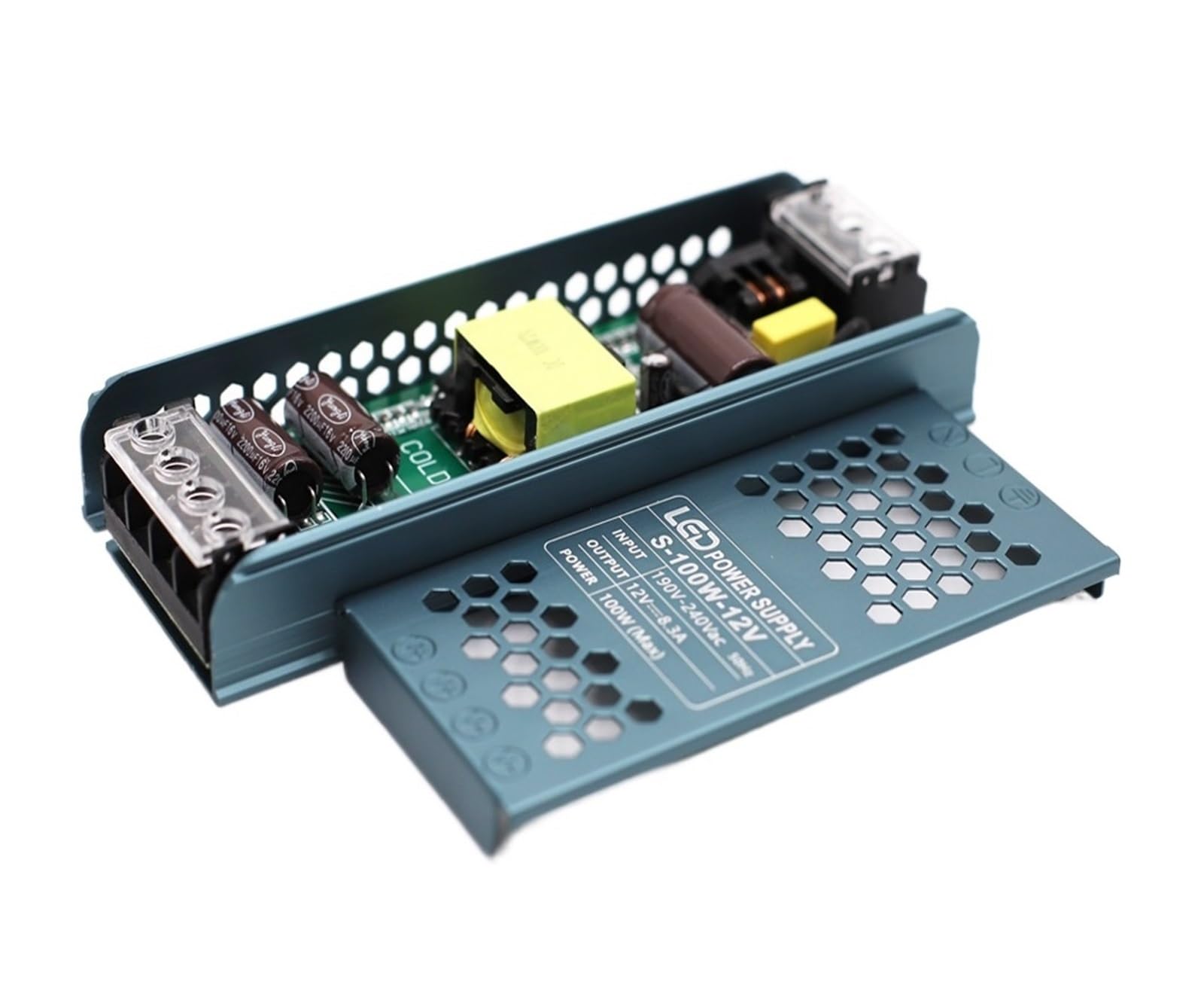 Fuente de alimentación variable, Fuente de alimentación LED ultrafina, transformadores de iluminación DC 12V 24V, controlador convertidor de 100W 200W 300W 400W AC190- for tiras(24V_300W)