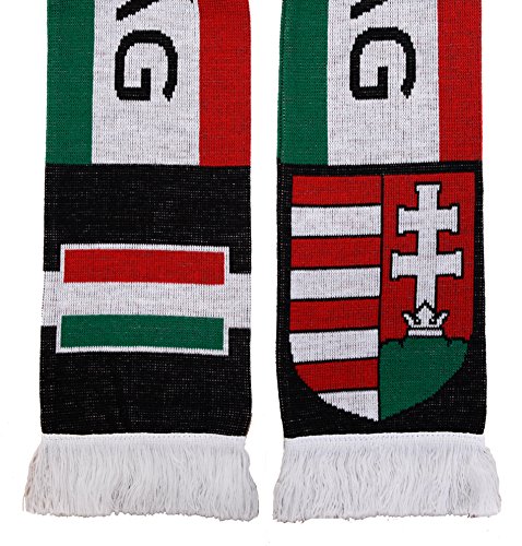 Bufanda de punto de fútbol de Hungría Magyarország con acabados premium 4