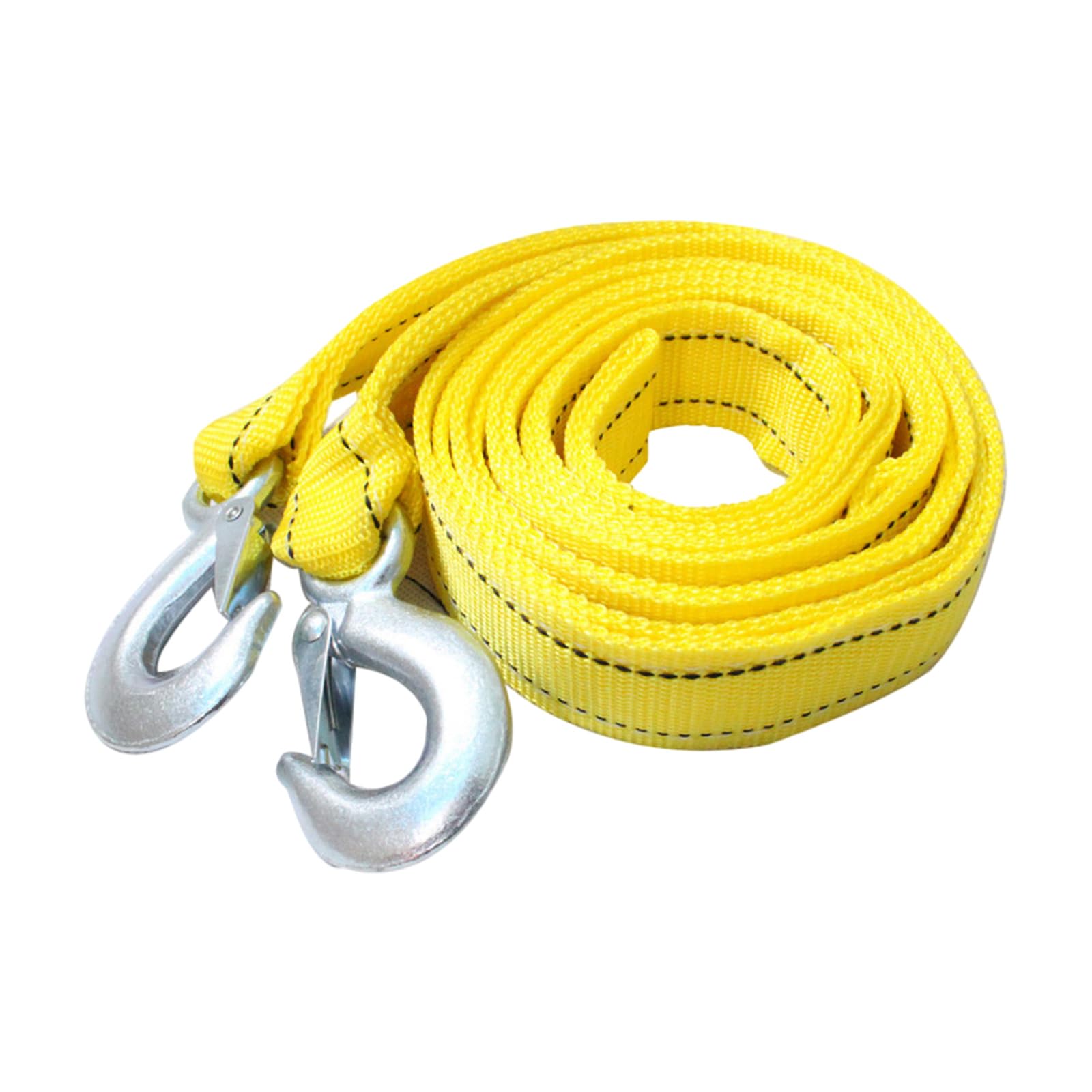 BWANGIAO Heavy Duty Nylon Towing Strap Rope Cable With Fluorescent Coating For Truck Safe Nighttime Vehicle Recovery 300Cm Length