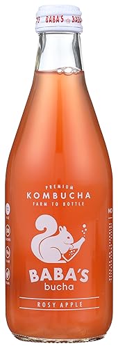 BABAS BREW Rosy Apple Kombucha, 12 FZ