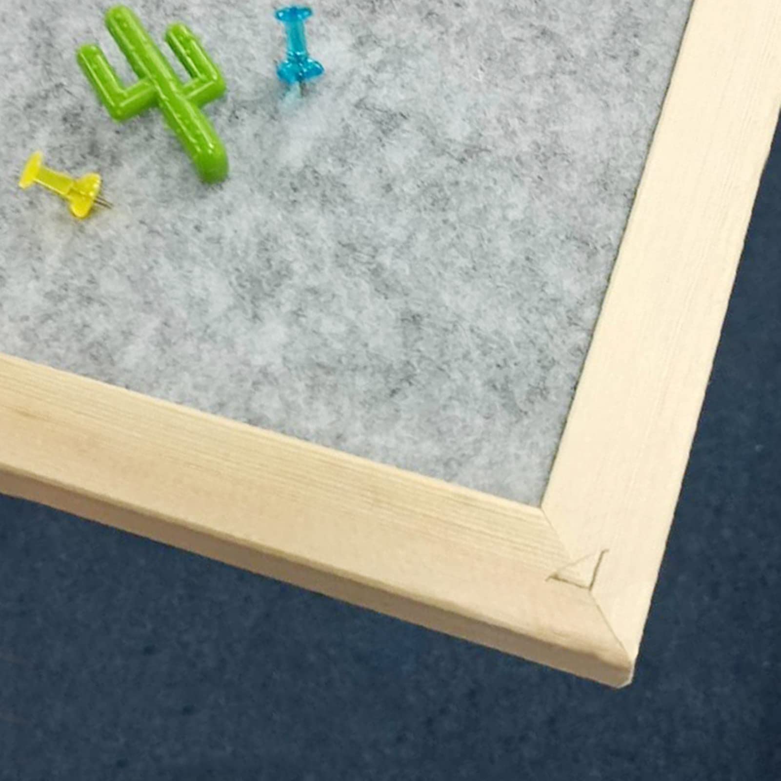 Kleine Filz Pinnwand 30X40CM Graue Filz Bulletin Board, 2er-Pack, Holzrahmen, Für Wanddekoration Der Home Office-Schule