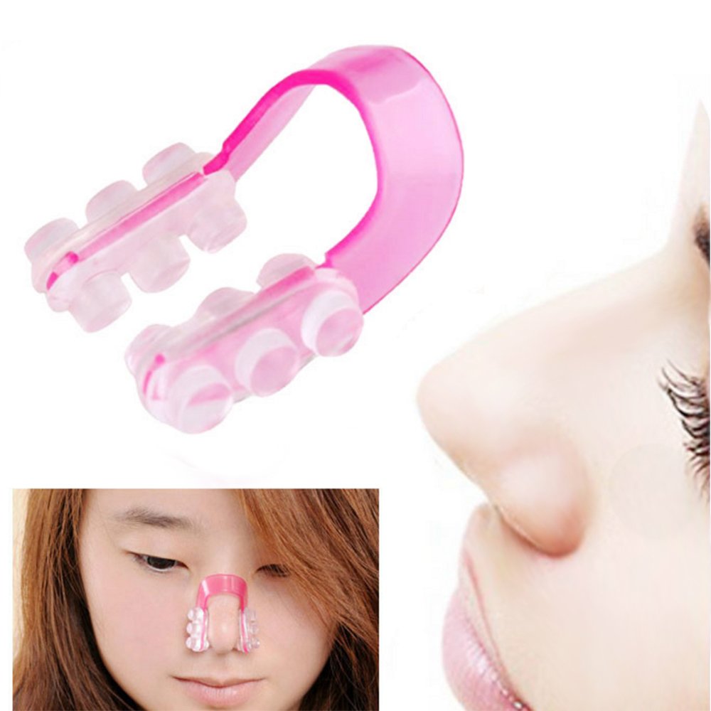 Magic Nose Shaper Clip, 3 Pcs Nose Up Lifting Shaping Clip Nose Lifter Straightener, Safety Silicone Pads Care Nose Higher Beauty Clip for Lady