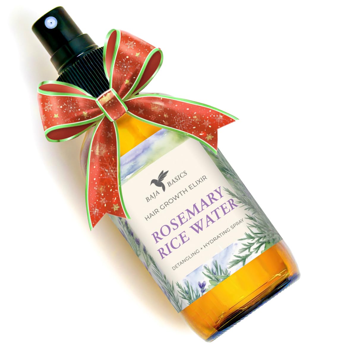 Baja Basics Rosemary Rice Water for Hair Growth Spray - Longsheng Rice Water Spray & Rosemary Oil for Hair - Scalp Treatment for Strengthening, Thickening & Hydrating Dry Hair for Men & Women - 4oz