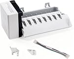 2198597 RIM597 Ice Maker Replacement Kit Replaces W10122502 626663 1016069 | 2198597 RIM597 fridge ice maker food grade sensor design fits Whirlpool Maytag KitchenAid leak ice fault repair