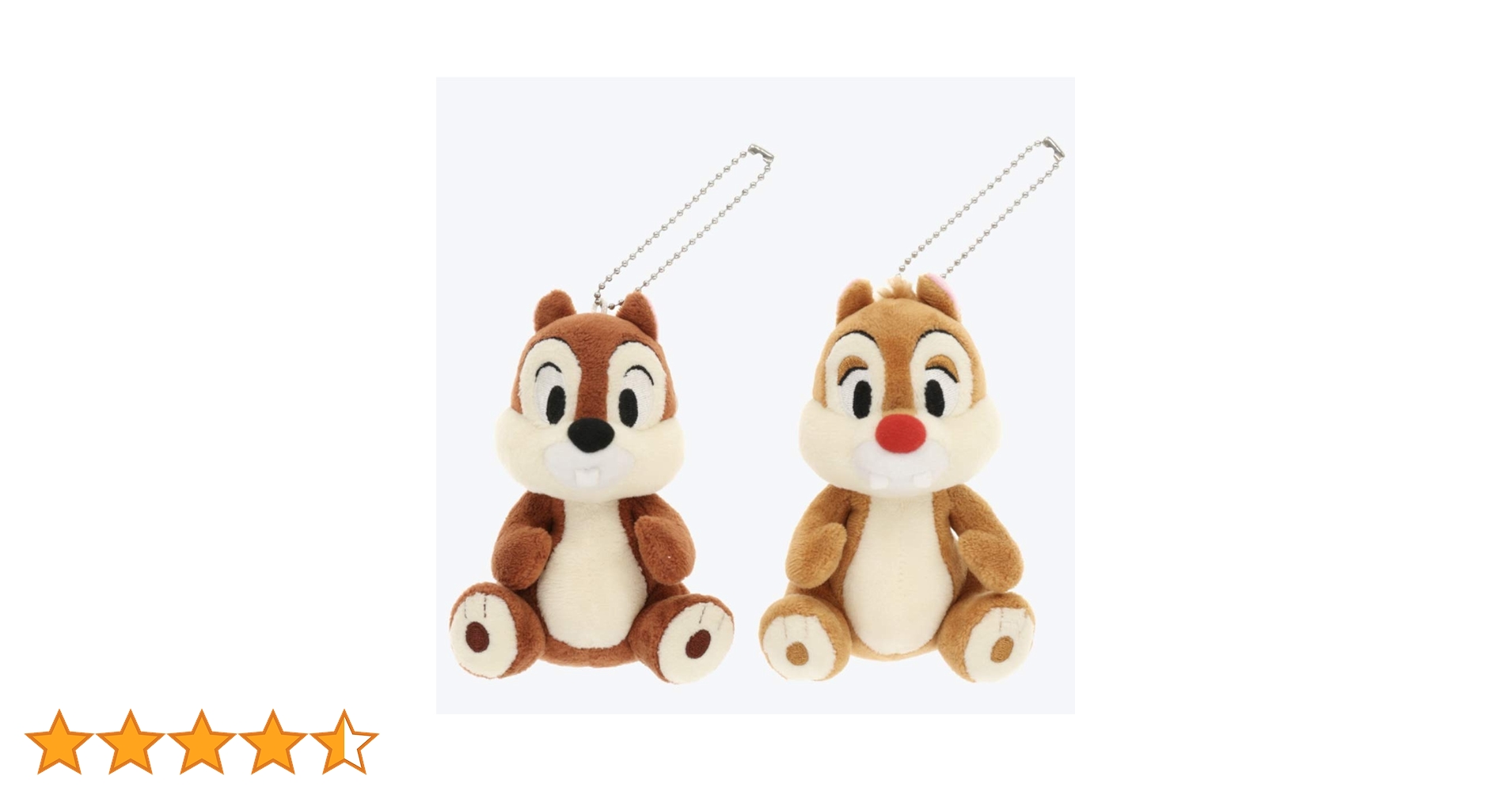 レア　ディズニーストア　チップとデール　デニム　ぬいぐるみバッチ　キーチェーン ツムツム チップ＆デール ぬいぐるみキーホルダー・キーチェーン