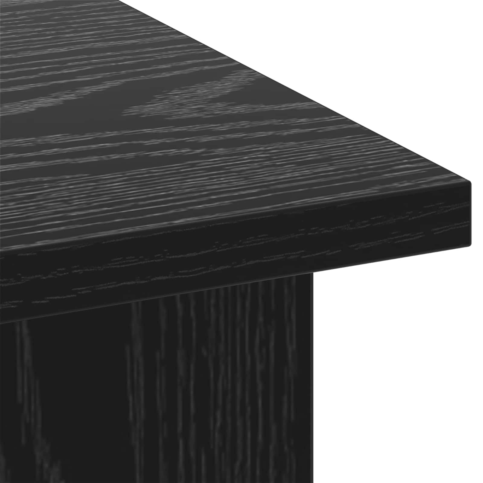 Générique Szafka pod telewizor z drewna Ingenierie 96 cm czarna | Czysty design, półki do przechowywania, niski profil, do nowoczesnego salonu, sprzęt multimedialny