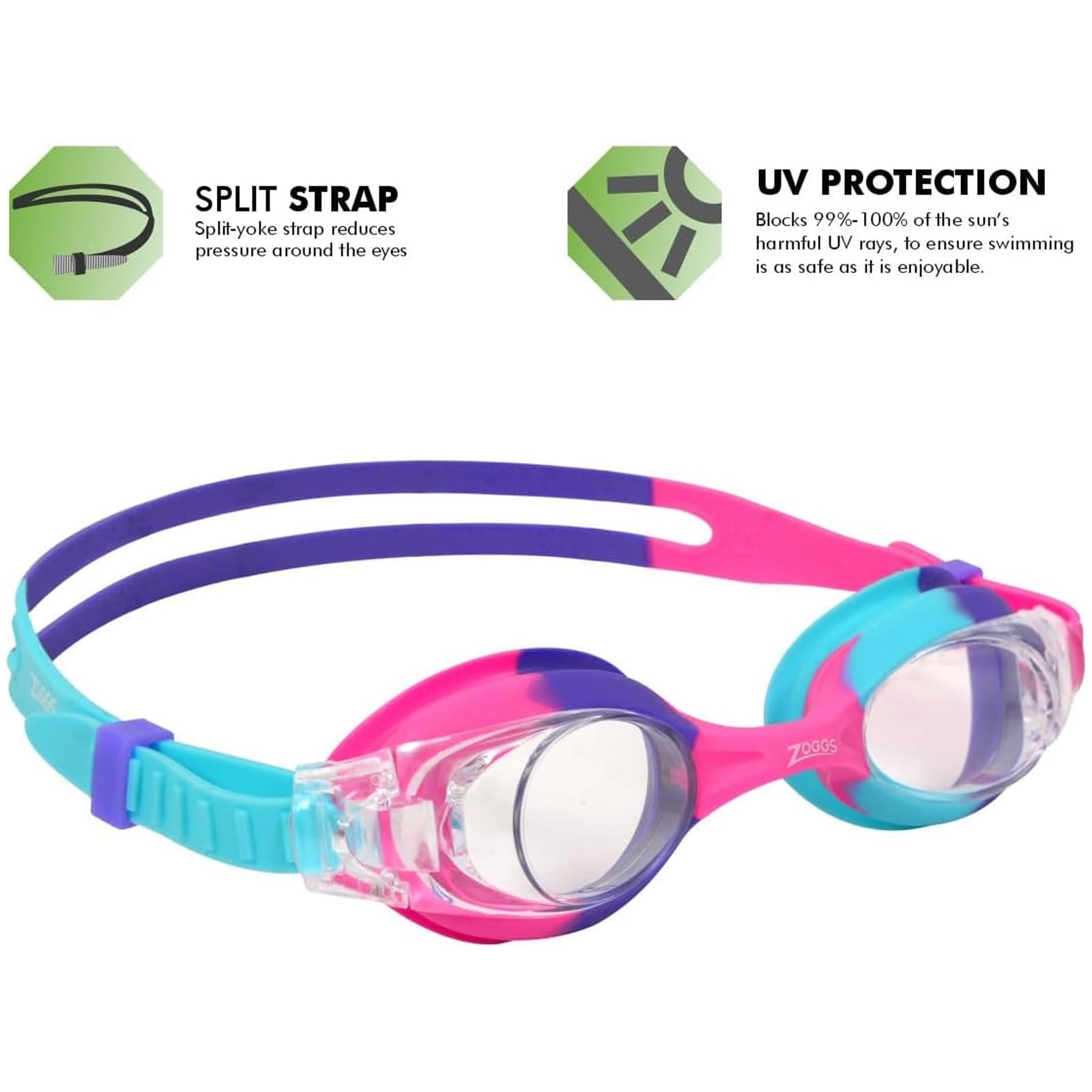 Occhialini Da Nuoto - Zoggs - Ripper - Bambino - Confortevoli - Foto 3