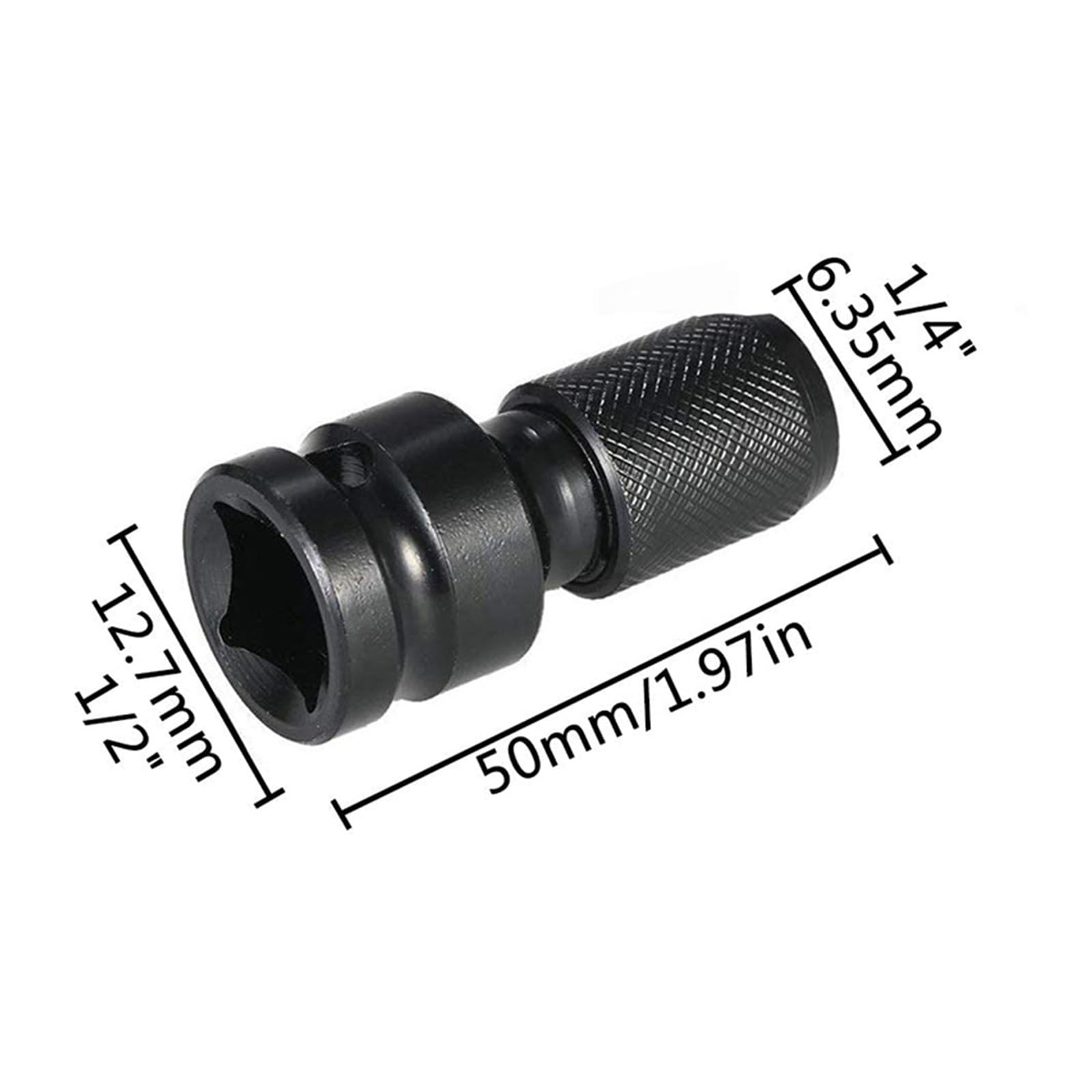 Zestaw adapterów nasadowych 1/5.1 cm na 1/10.2 cm, 11 szt., magnetyczny konwerter z grzechotką, narzędzie do szybkiego zwalniania do gniazd napędowych 6-15 mm, trwała tuleja klucza