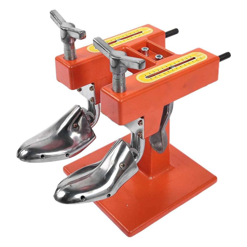 Schuhspanner, Doppelkopf, Aluminium, manuell verstellbare Länge, mit Zubehör, Schuhreparatur-Werkzeug