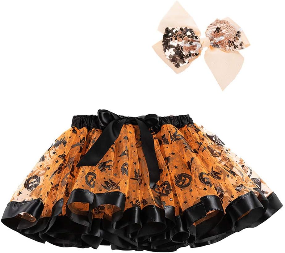 Baby Girl Tutu Skirt Toddler Dancing Party Tutu Princess Ballet Dress Up with Hair Bows