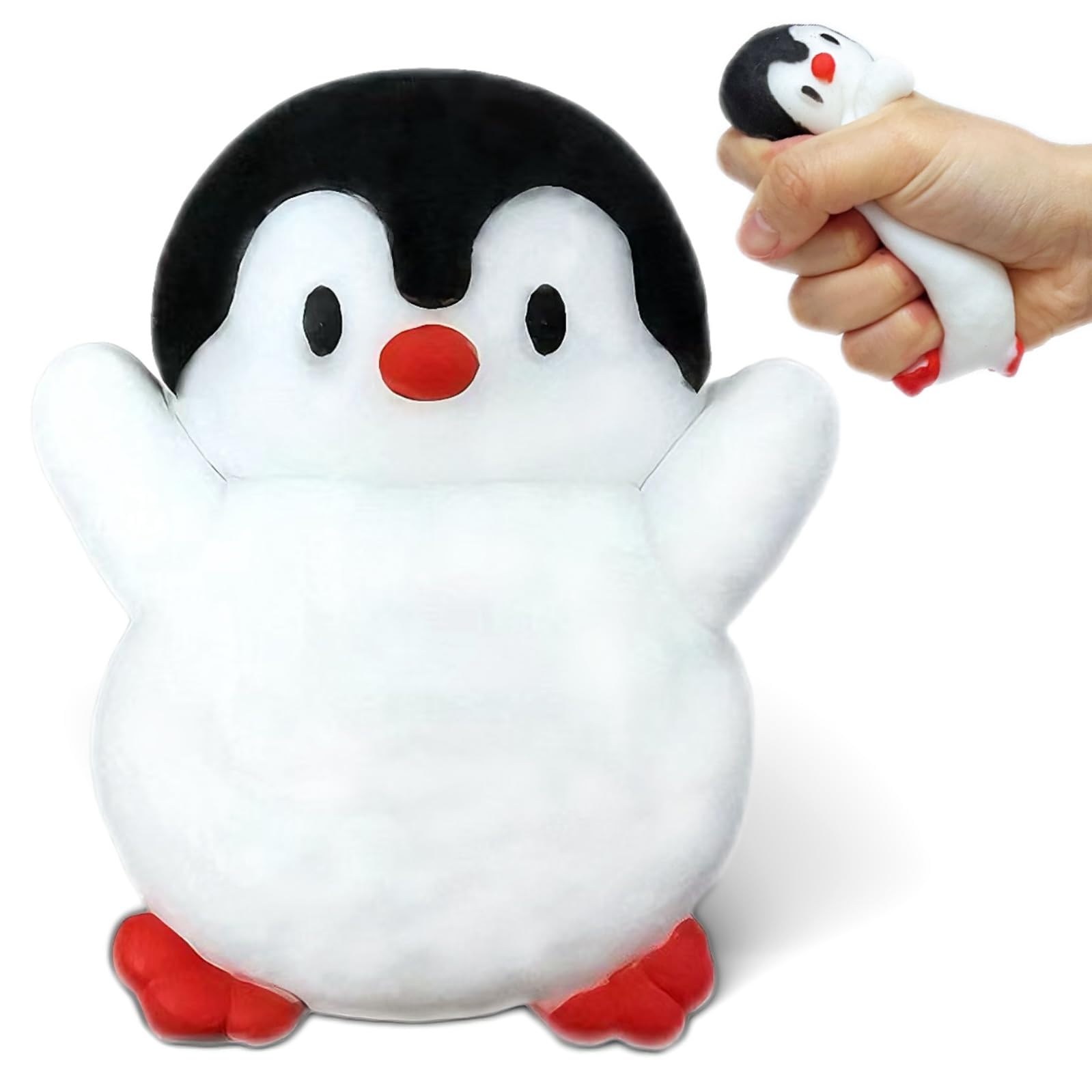 Penguin Taba Squishy, Kawaii Squishies, Penguin Sticky Stress Balls for Kids Sensory Toy, Cute Animals Stress Squeeze Ball, Taba FuFu Squishy Toys for
