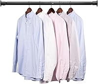 FactionGarden Adjustable Closet Rod 17-96 Inch Heavy Duty Metal Black - Durable Hanging Rod for Wardrobes & Clothes