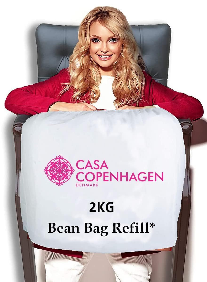 Casa Copenhagen Premium Virgin Grade Thermocol Balls Refill for Pillows, Sofa, Bean Bags, Soft Toys & Beans for Bean Bag Refill 2 kg (White)-picture-28
