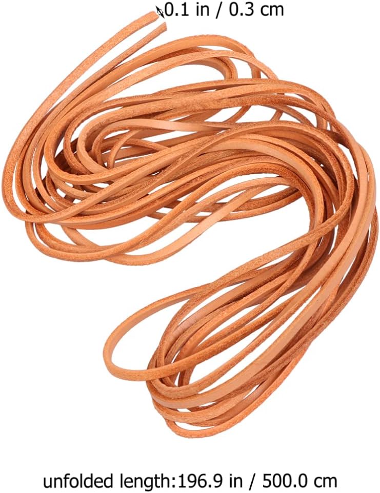 OSALADI Cowhide Leather Cord DIY Jewelry Making Supplies Ropes for Bracelet Necklace