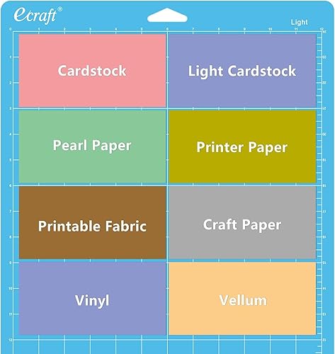 Miniatura 4 de Ecraft - Plantilla de corte de para Cricut de 12 x 12, incluye StrongGripStandardGripLightGrip (3 unidades), con cuadrículas flexibles, para