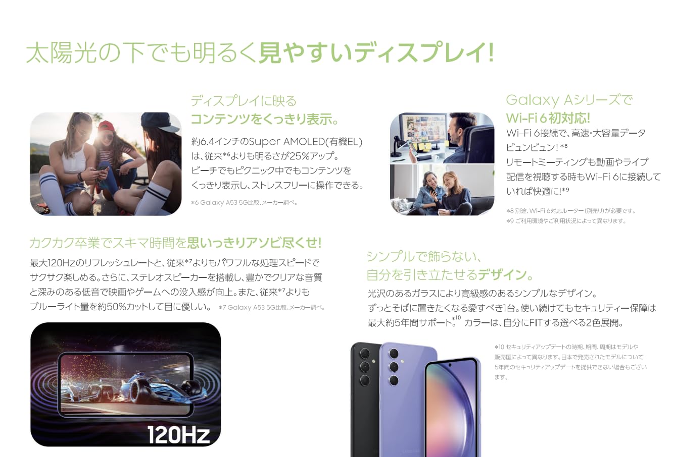 Amazon | 【整備済み品】Samsung Galaxy A54 5G 6GB(メモリ) 128GB