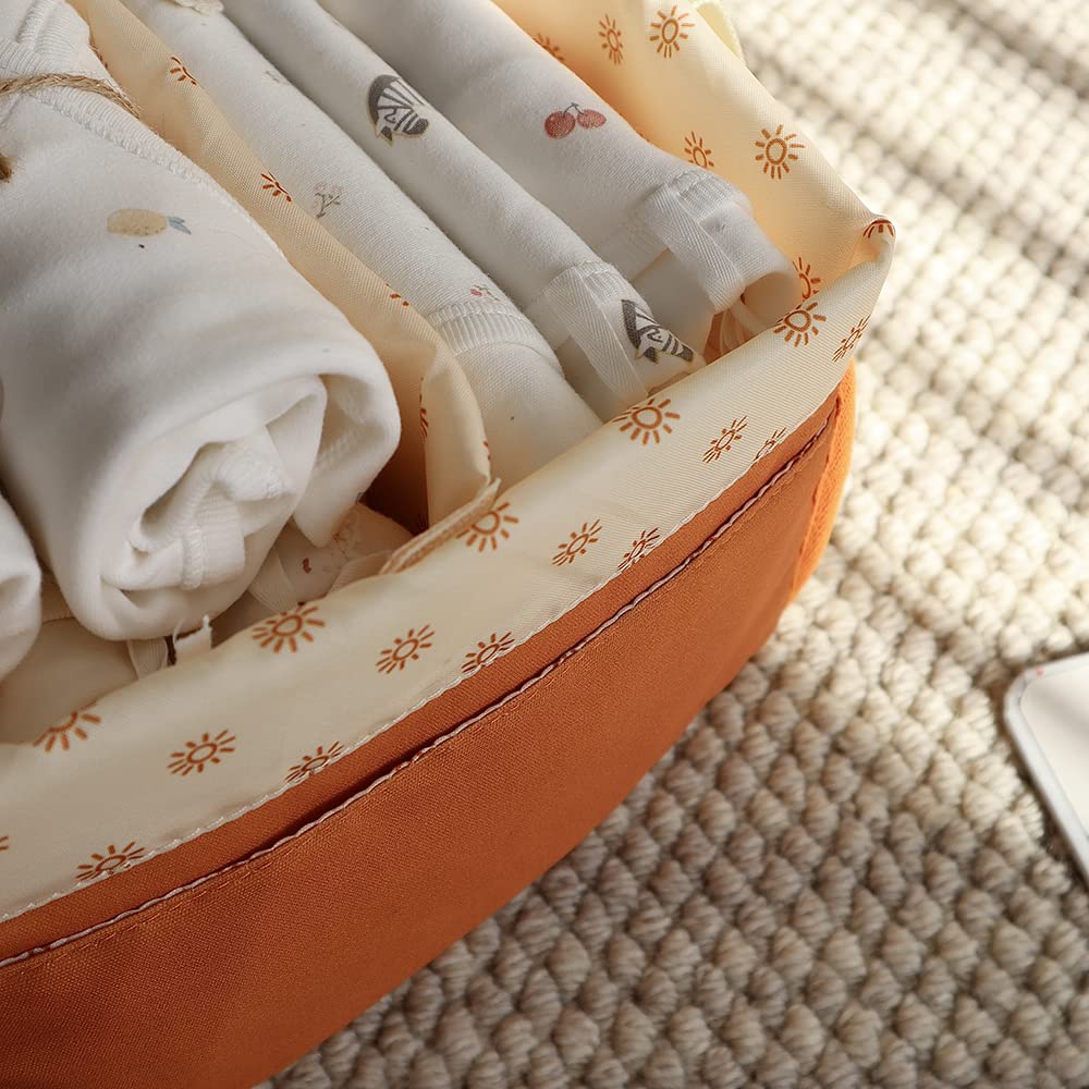 Organizador de pañales para bebé, cesta de almacenamiento portátil para pañales y toallitas para bebés, apilador de pañales, organizador de coche, regalo de guardería para recién nacidos