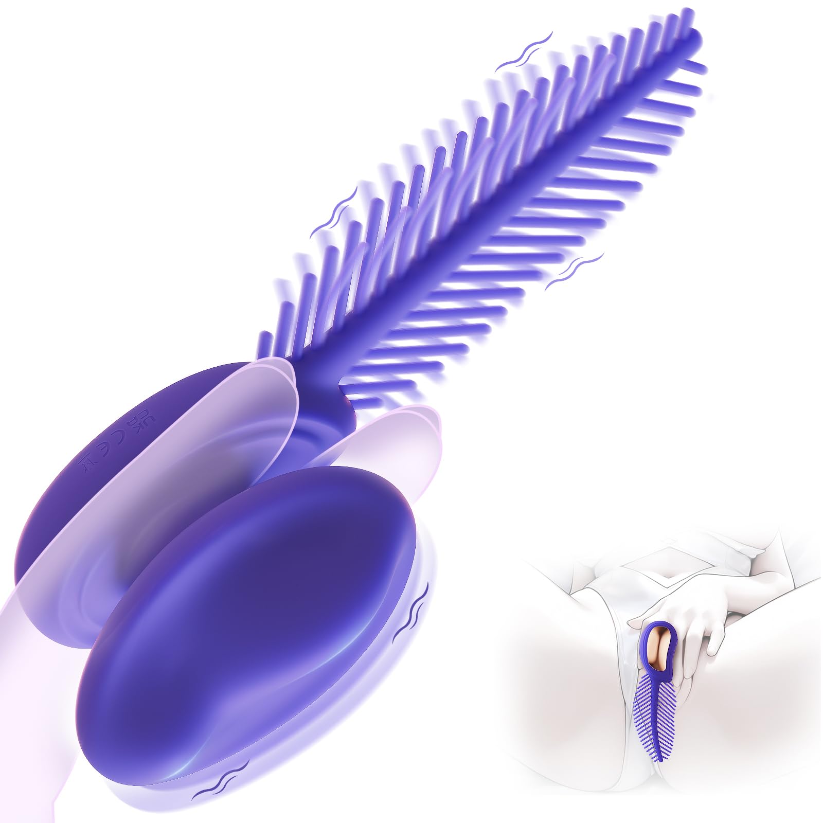 Vibrator Adult Sex Toys for Women - 3 in 1 Female Sex Toy Nipple Mini Vibrator with 10