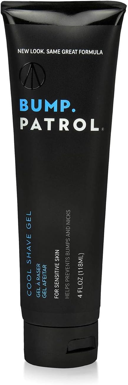 Cool Shave Gel - Sensitive Clear Shaving Gel with Menthol Prevents Razor Burn, Bumps, Ingrown Hair - 4 Ounces