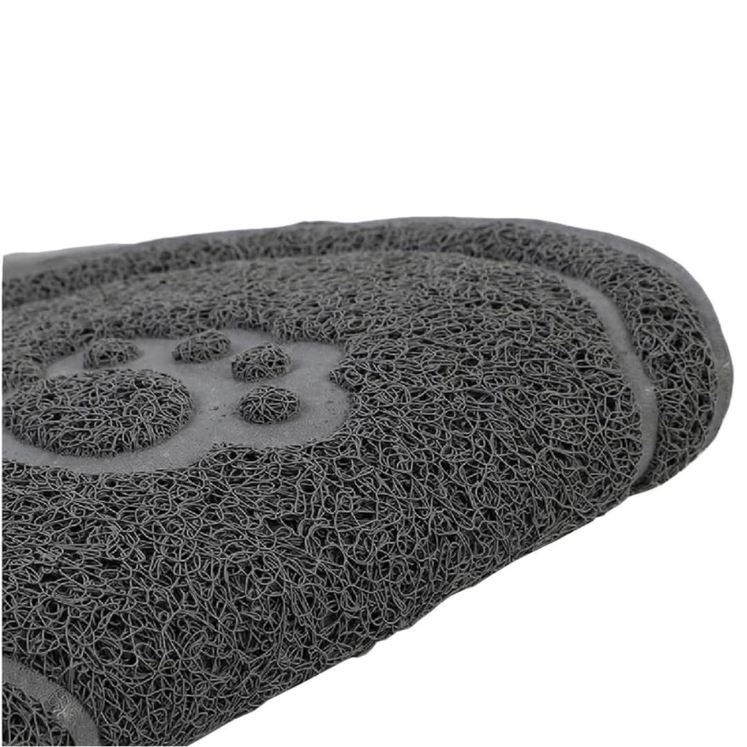 PARENCE.- Tappetino antiscivolo per cani e gatti – Fondo ciotola 46x26 cm – Protezione del pavimento e cibo pulito – Ingombro e design dei pesci
