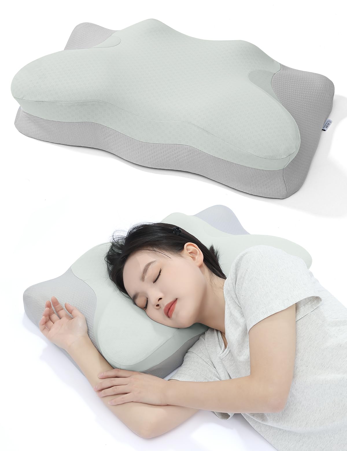 Amazon.co.jp: Tillmulya 枕 首が痛くならない 低反発 安眠枕 【二層