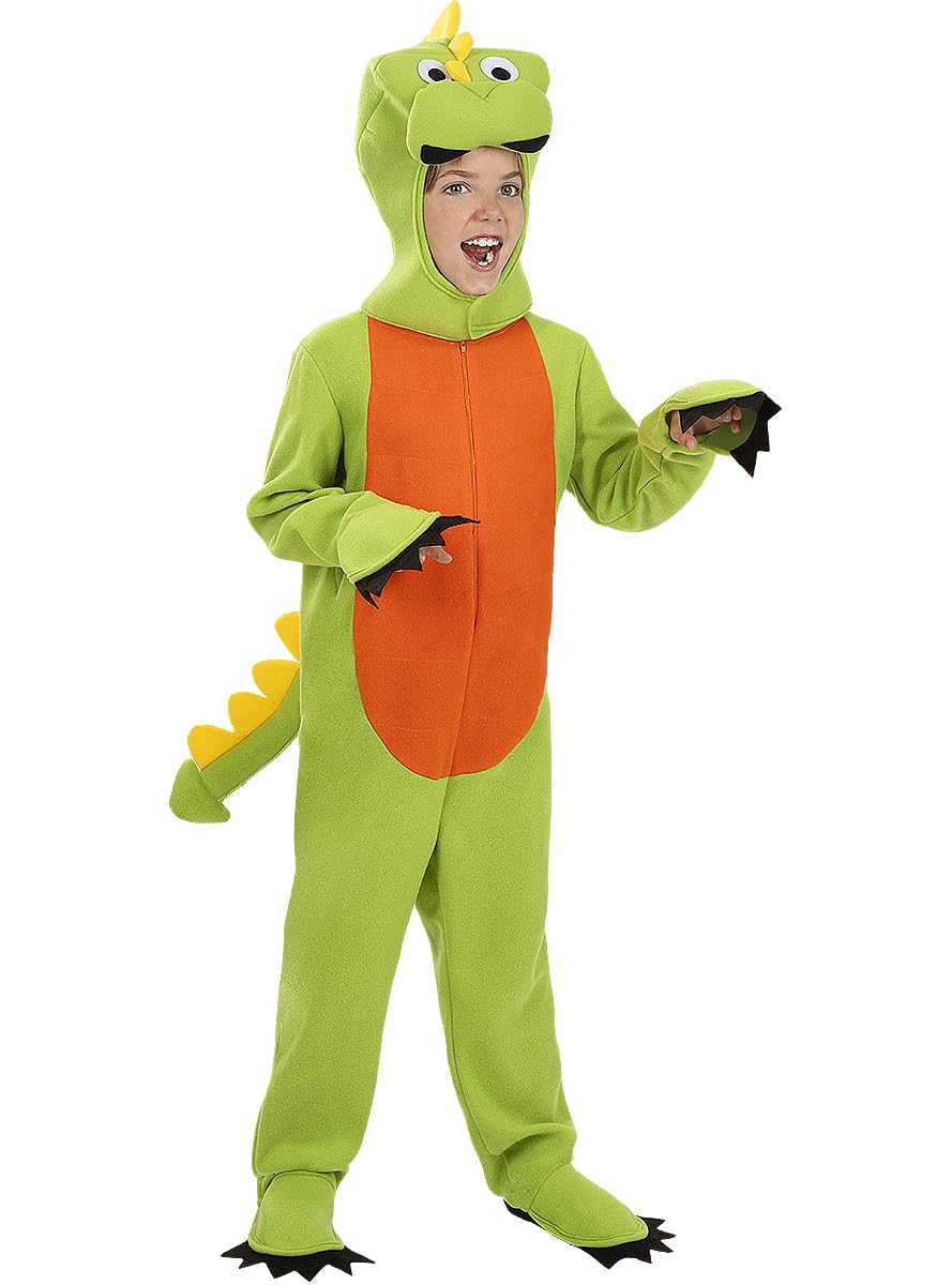 Funidelia | Disfraz de Dinosaurio para niño y niña Animales, T-Rex, Jurassic Park - Disfraz para niños y divertidos accesorios para Fiestas, Carnaval y Halloween - Verde