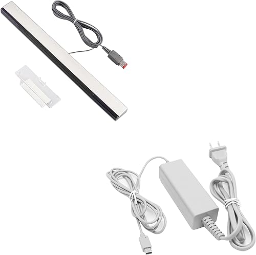 Xahpower Sensor Bar for Wii and Charger for Wii U Gamepad