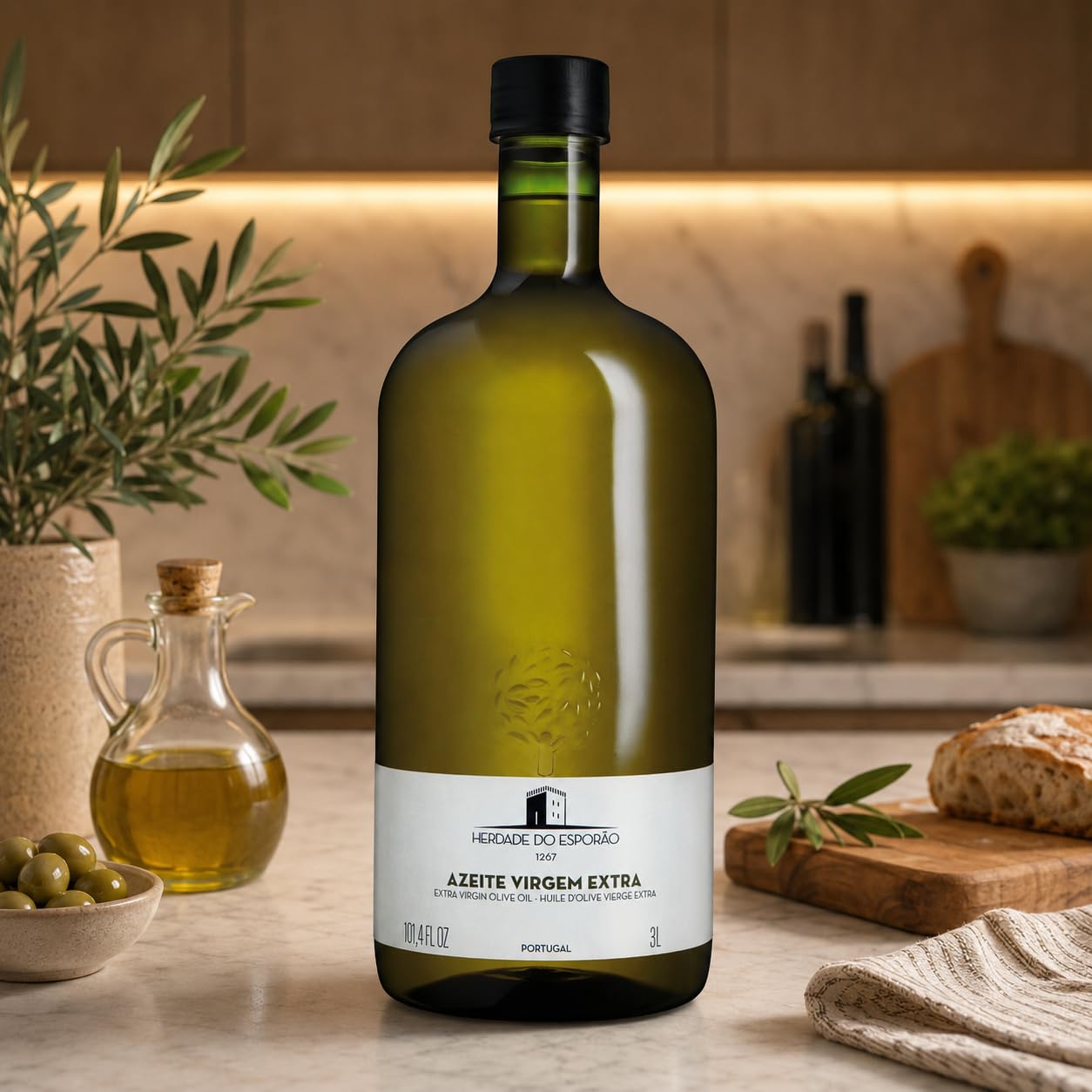 Herdade do Esporão - Kaltgepresst Olivenöl 0.20% (Natives Olivenöl Extra aus Portugal) - Flasche 3 Lt