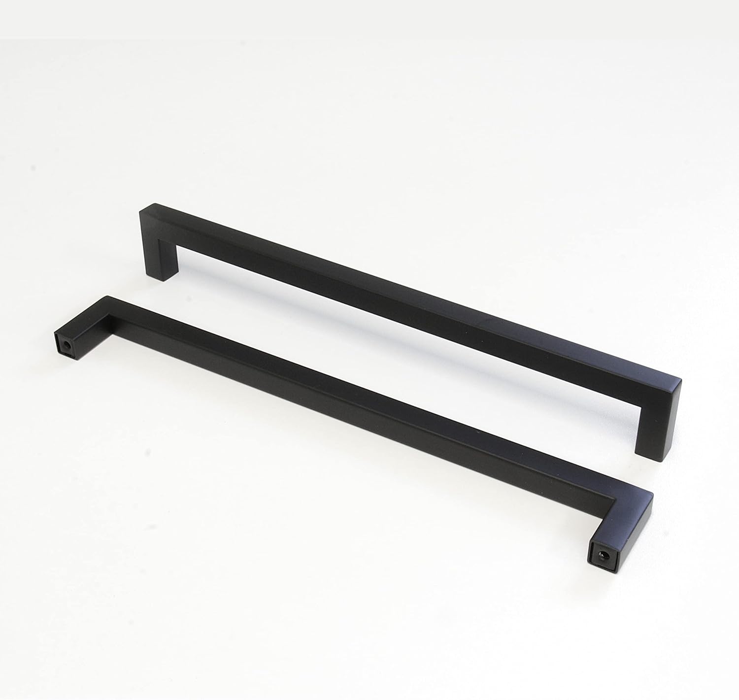 RCH Hardware HD-SS128-256 Stainless Steel Modern Cabinet Drawer Handle Pull, 10 1/16 Inch, Matte Black (2 Pack)