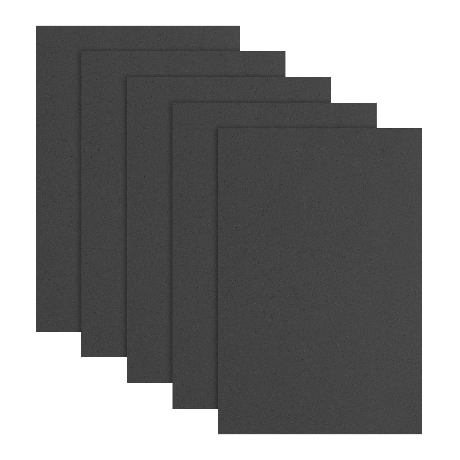 sourcing map EVA A4 Foam Sheets Crafts,12 x 8 Inch (2mm Thick) Black 5Pcs โ image 1