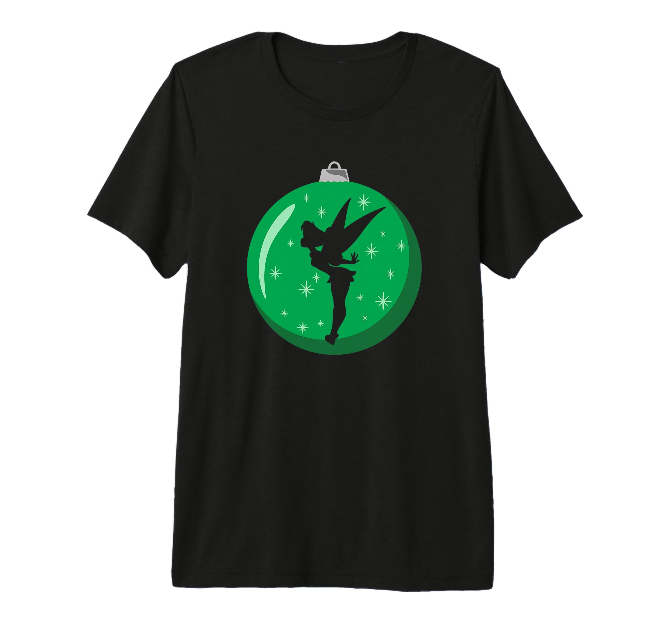 T-shirt Clochette Disney pour Noël en coton vert premium - 2