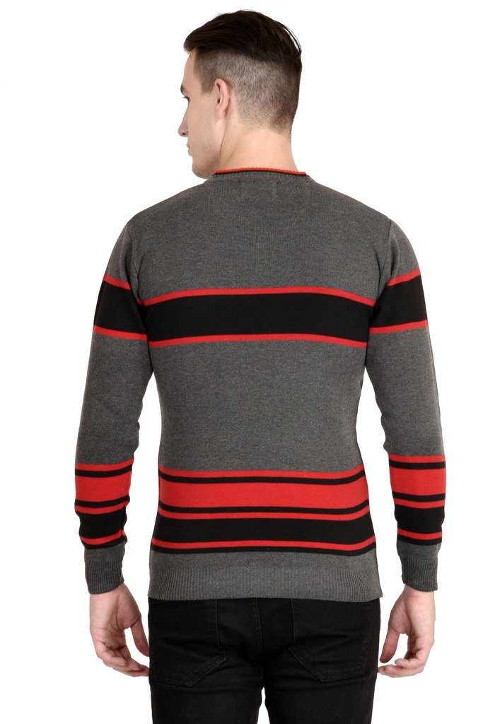 NeuVin Kids' Wool Pullover | Soft and Cozy | Adorable Design | Easy to Wear | Versatile Wardrobe Essential (Dark Gray and Black,Free Size) - Image 3 thumbnail