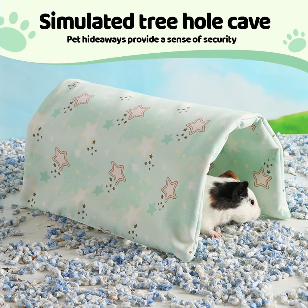 Tunnel pour Cochon d'Inde,Hamac Pliable et Étanche pour Petit Animal de Compagnie,Furet,Cochon d'Inde,Chinchilla,Lapin,Hamster