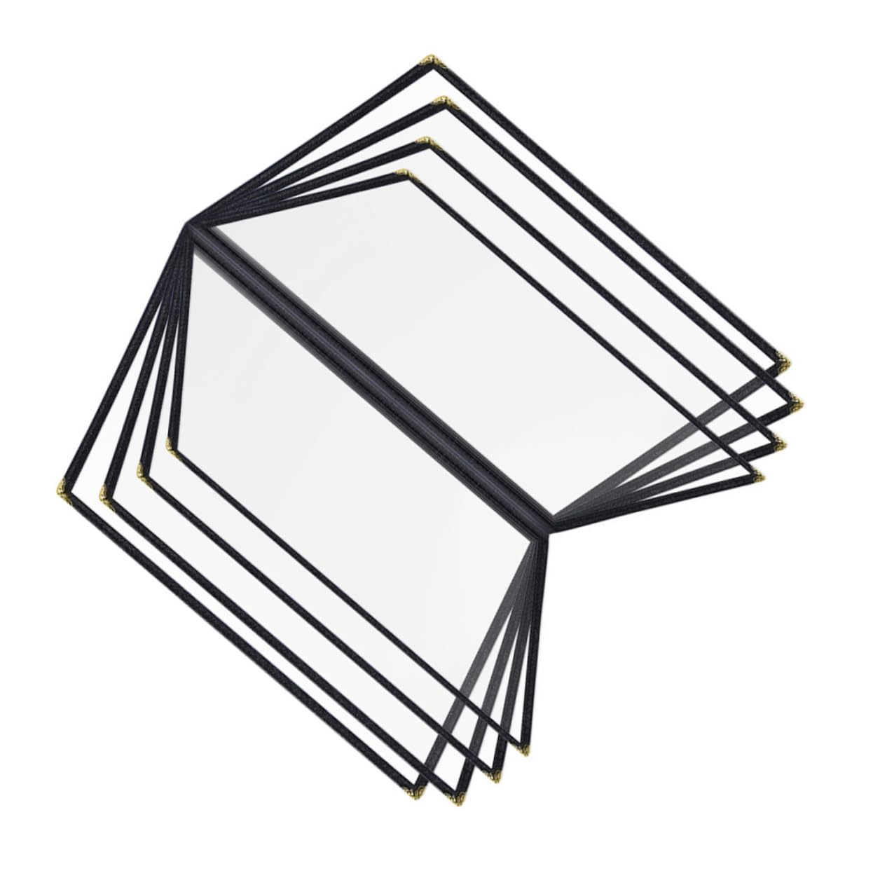 CHILDWEET Menu Clear Case Book Hardcover Wine Holders Commercial Film Folders for Binders Restaurant Recipe Cover Transparent Page PVC