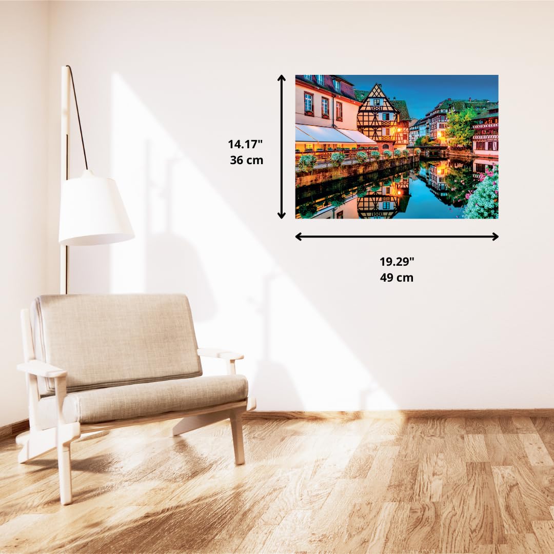 Clementoni 35147 Collection-Strasbourg Old Town-500 Pieces-Adult Jigsaw Puzzles, Made in Italy, Multi-Coloured - Image 3