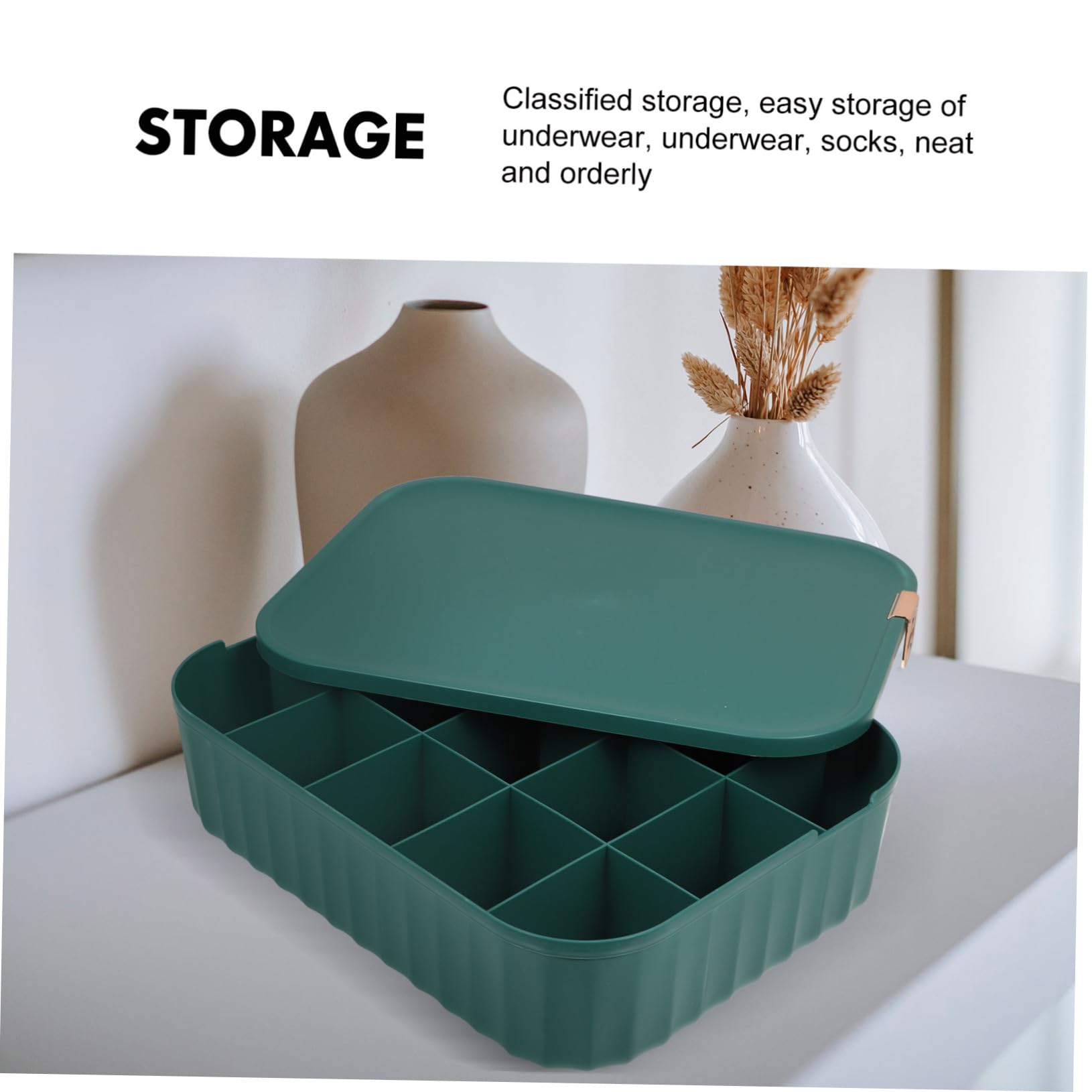 SOLUSTRE 1Pc Creative Underwear Storage Box Organizer for Socks Ties Material Cell Design for Home Organization Tidy Rooms