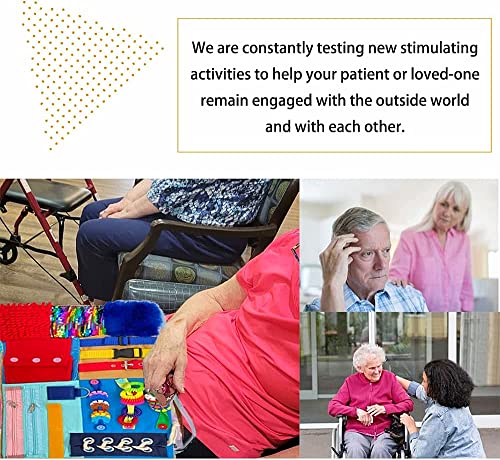 Dementia Fidget Blanket For Seniors-Fidget Blanket For Adults With Dementia-Dementia Products For Elderly-Adult Dementia Activities-Sensory Blanket-Alzheimers Activities-Relief Toys #TOP4