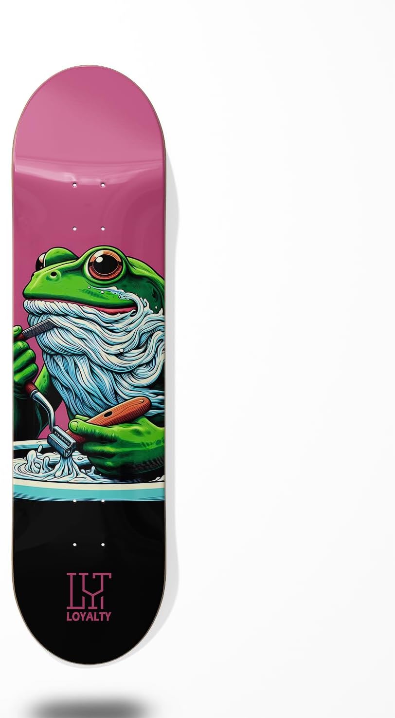 Loyalty Skateboard Skateboard Deck Deck When Frogs Raise Hair 8.125