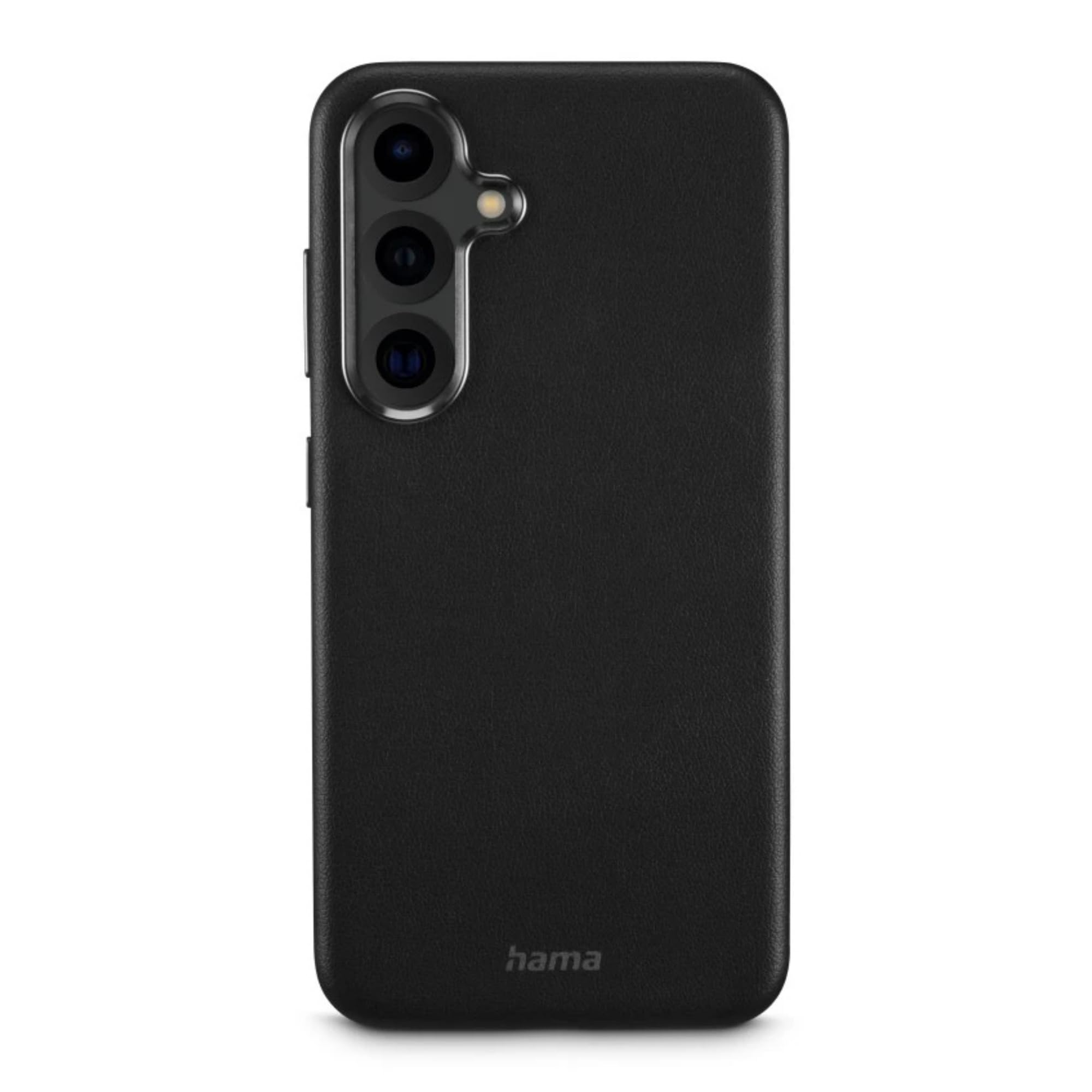 Hama Samsung Galaxy S25 Eco Premium Case [Faux Leather Case] [Recycled Material] - Black